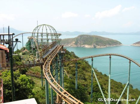 Postcard Mine train