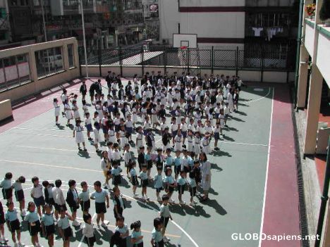 Postcard School children
