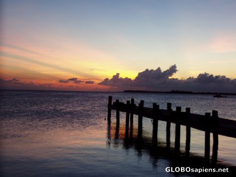 Postcard Sunset At Utila, islas de las playas