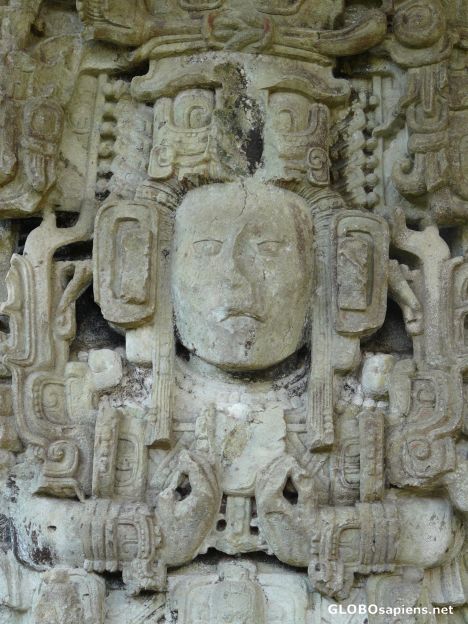 Postcard Stela detail.