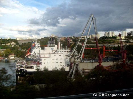 Postcard Ship Building & Maintenance