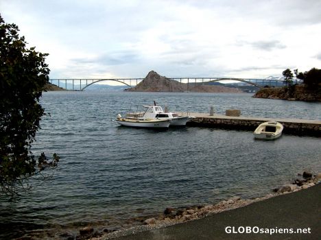 Postcard Bridging an Island
