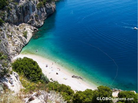 Postcard Makarska Nudist Beach Croatia