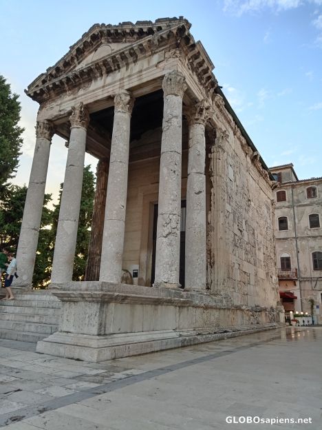 Postcard Roman Temple