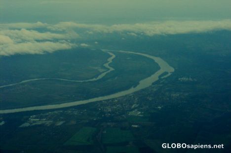 Postcard The bend of Danube