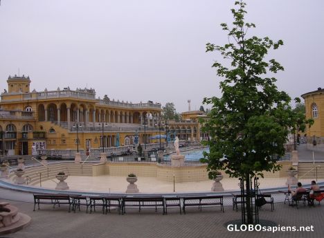 Postcard Széchenyi Medicinal Bath - Inside