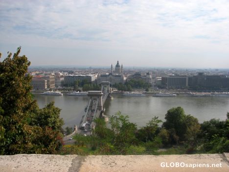 Postcard Chain Bridge (Szechenyl Lanchid)