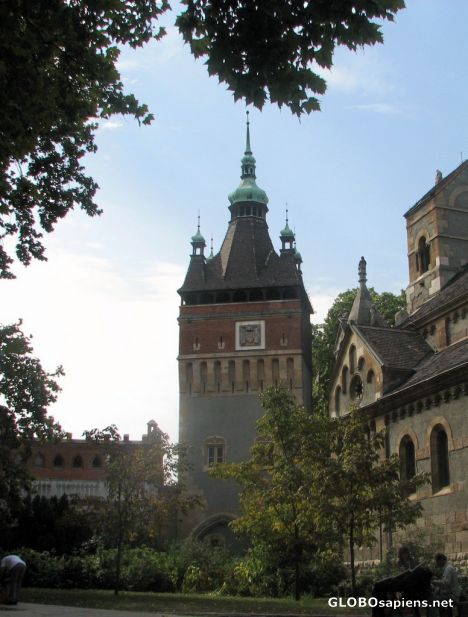 Postcard Vajdahunyad Castle - Towers