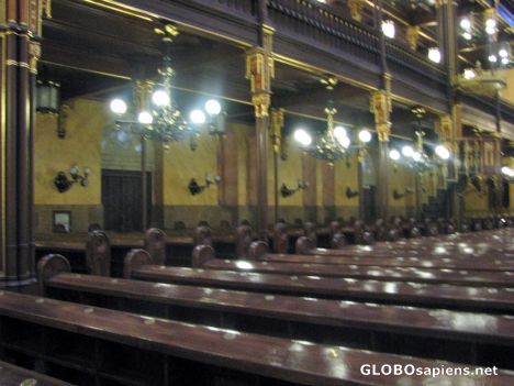 Postcard The Great Synagogue - Interior