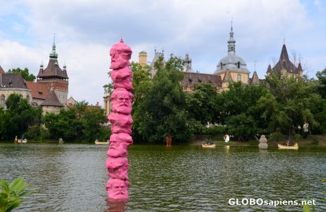 Postcard Budapest (HU) - a Marx pole
