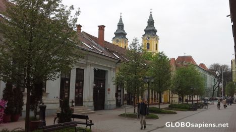 Postcard Old town Debrecen