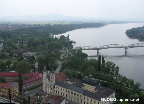 Postcard Esztergom - View from cathedral