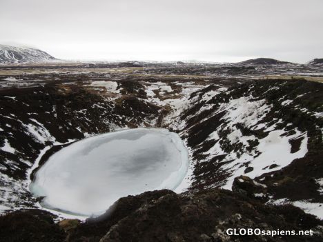 Postcard Kerid Crater