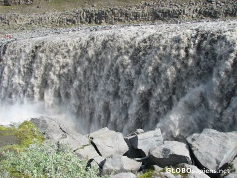 Postcard Dettifoss - the largest Europeen watherfall