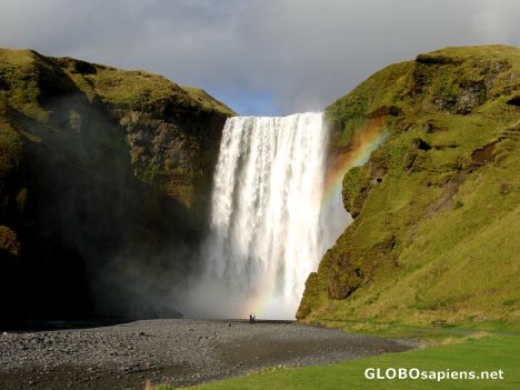 Postcard Skogarfoss Falls