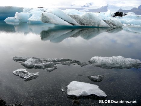 Postcard Melting ice