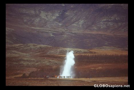 Postcard Geysir Strokkur