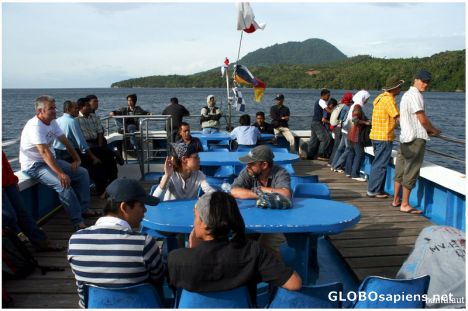 Postcard Ferry boat during trip
