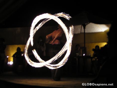 Postcard Fire Dancer