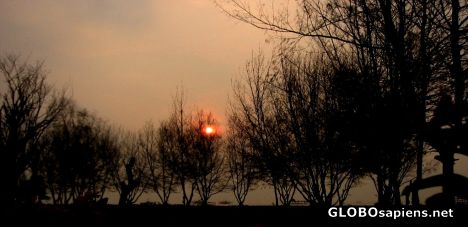 Postcard morning of the island