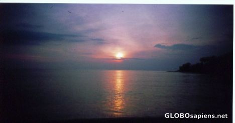 Postcard SUNSET AT SENGIGI