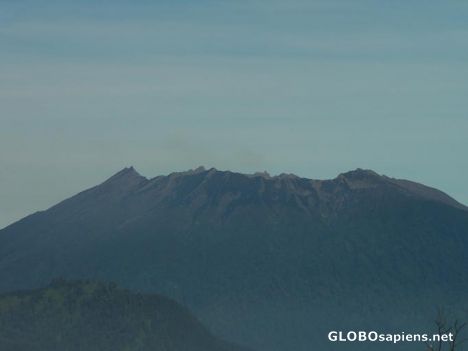 Postcard Gunung Raung - view from Kawah Ijen