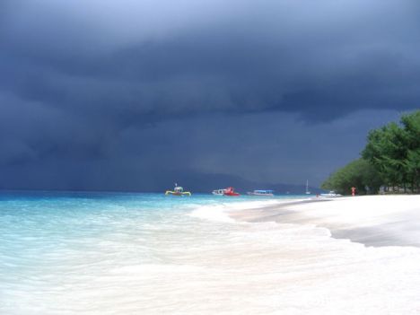 Postcard gili trawangan, lombok, Indonesia
