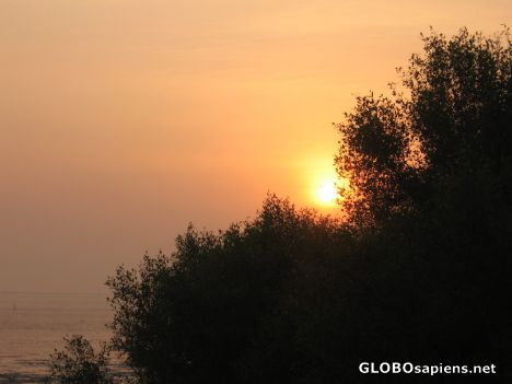 Postcard Sunrise at Kenjeran Park,Surabaya