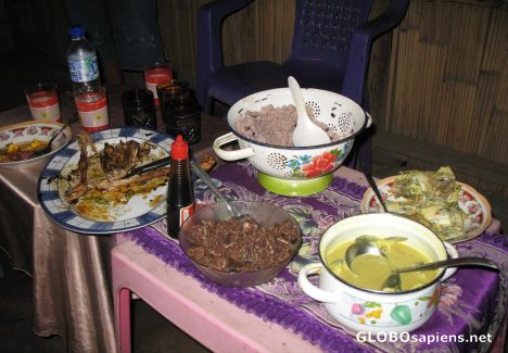 Postcard Invited for dinner with a local