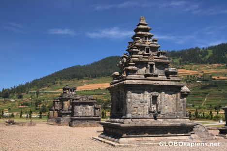 Postcard Arjuna temple complex