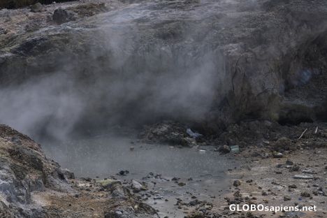 Postcard Boiling mud