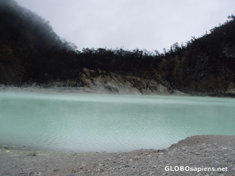 Postcard Kawah Putih, Bandung, Indonesia