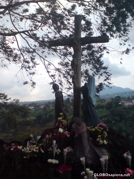 Postcard Gua Maria Karmel ( Virgin Mary Cave )