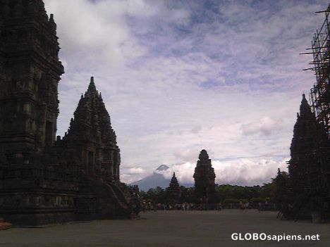 Postcard prambanan main temples