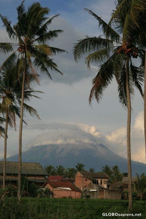 Postcard Mt Merapi