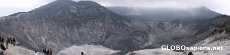Postcard Tangkuban Perahu in Panorama View-1
