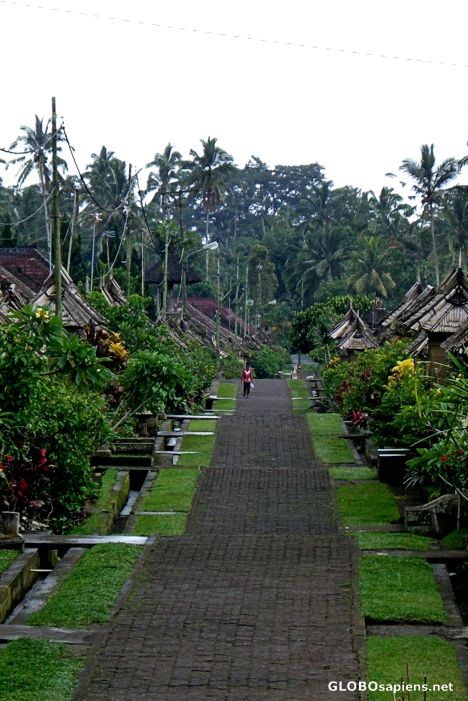 Postcard Bangli Putera Village