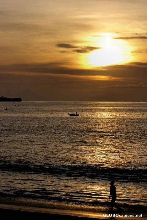 Postcard Jimbaran Beach Sunset No. 2