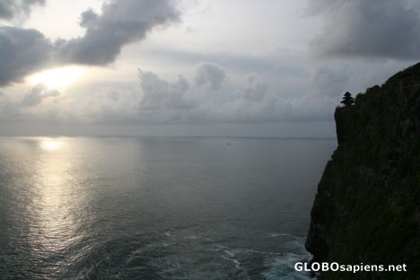 Postcard another view of the uluwatu temple
