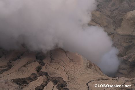 Postcard Inside the crater
