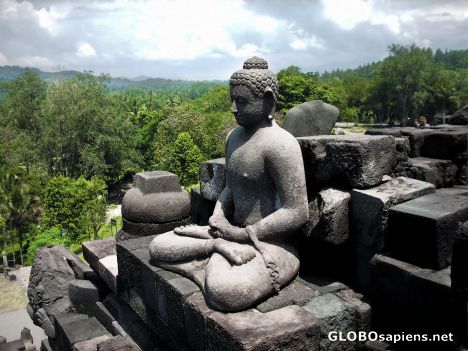Postcard Indonesia,Java,Borobudur
