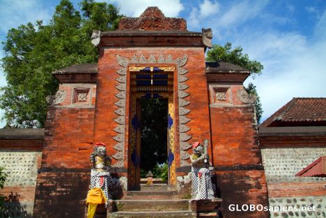 Postcard A temple's gate