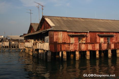 Postcard Stilted village 4
