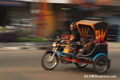 Postcard Becak