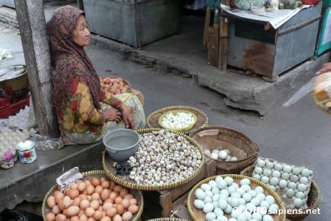 Postcard Yogya market