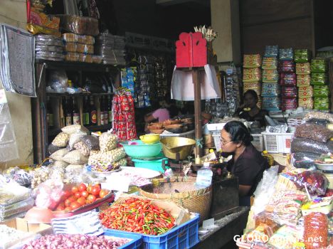 Postcard Shop in the local market