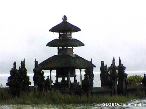 Postcard Bedugul, Pura Ulun Danu