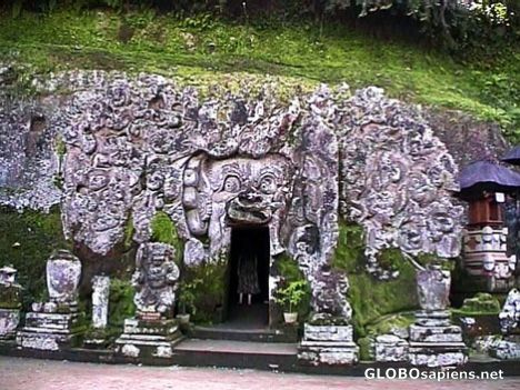 Postcard Bedulu, Goa Gajah, Elephant cave