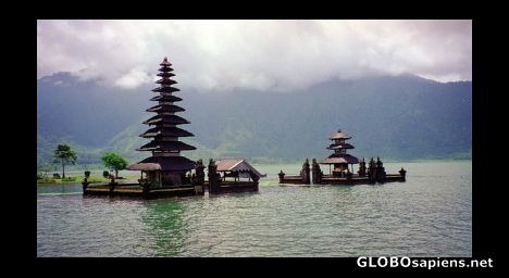 Postcard Ulu Danu Bratan, northern Bali