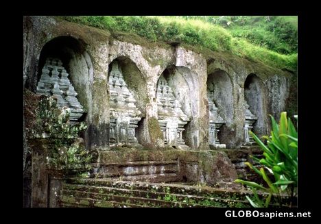 Postcard Gunung Kawi, central Bali